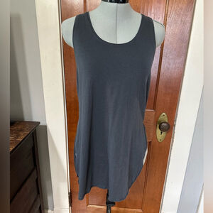 Lululemon Athletica Tank Top Gray Racerback Side Slits Women's Size 6